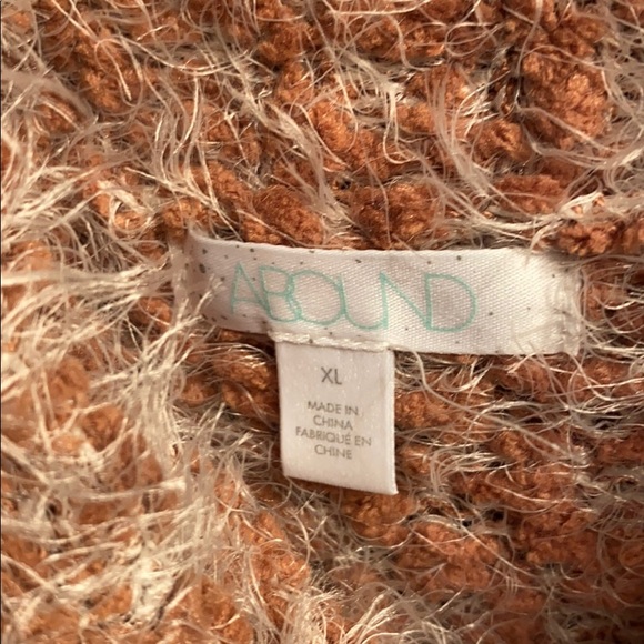 Abound Fuzzy Knit Turtleneck Sweater Tan - Picture 8 of 10